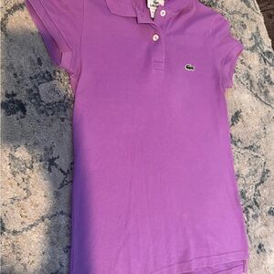 Lacoste Women’s Polo Shirt in Bright Purple- Size 34 (2)